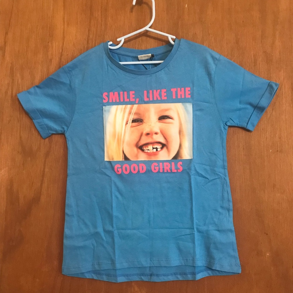 Zara Girls Collection “Smile” graphic T shirt
